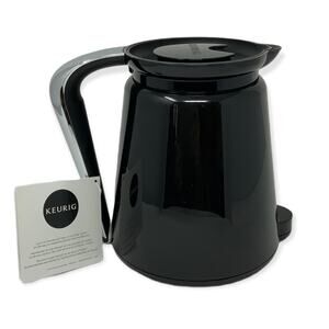 Keurig 2.0 Replacement Carafe Black Silver 3-4 Cup NWT NIB
